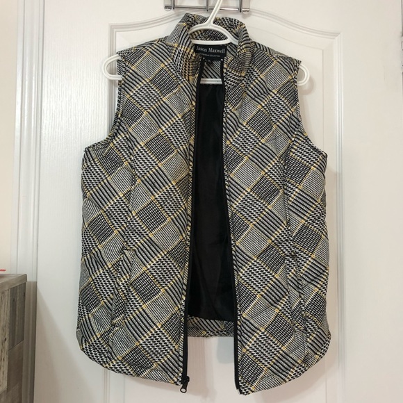 Plaid fall / winter vest - Picture 2 of 4